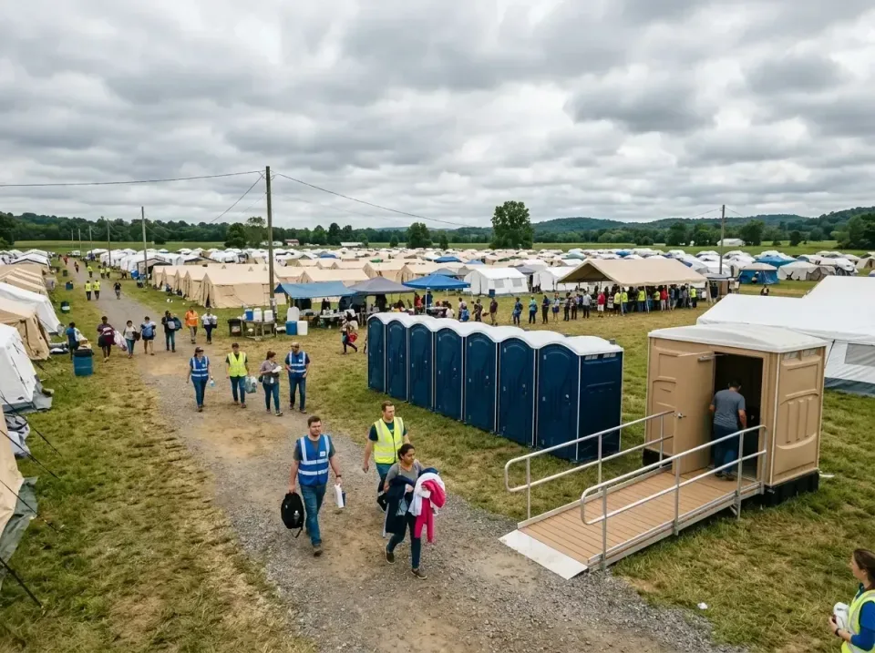 disaster-relief-camp-restrooms-010 — frequently asked questions, Dumpster & Portable Bathrooms Rental in West Union, OH